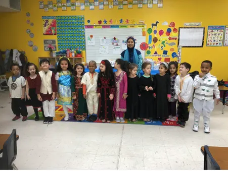 Pre-kindergarten learns about different cultures with a cultural event