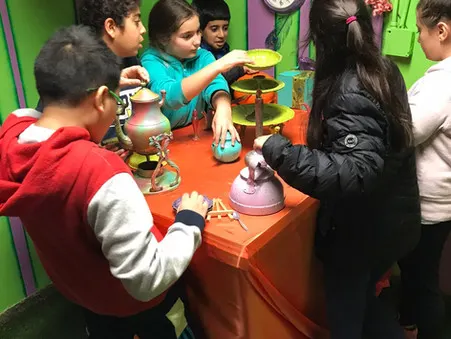 Fourth-graders learn to work as a team